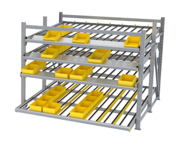 Interroll Flowrack (enkeldiep)