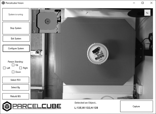 Système de dimensionnement Parcelcube Vision